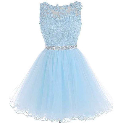Women's Prom Dresses Short Homecoming Dress A Line Tulle Party Cocktail Gown