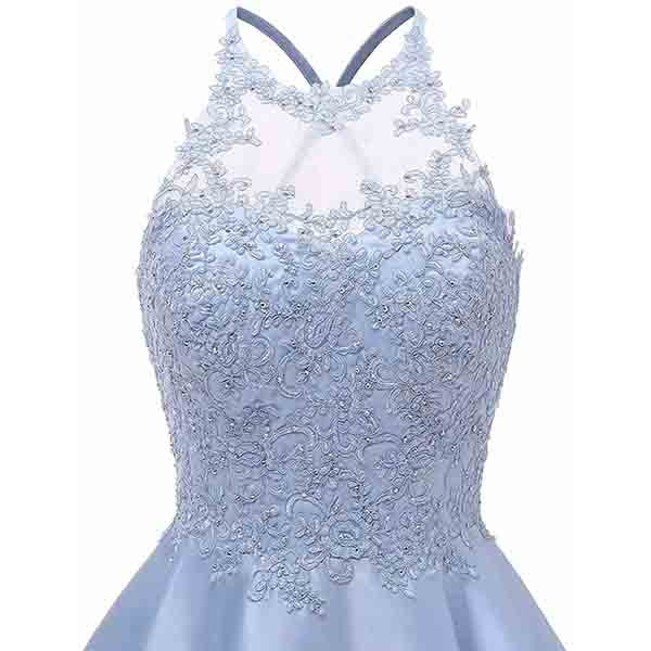Women's Sleeveless Applique Beaded Short Homecoming Dresses With Pocke – SD  Dresscode & Fashiontrends