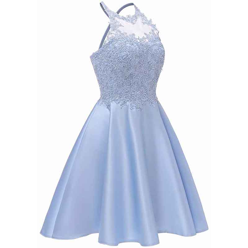 amazon prime homecoming dresses Women's Sleeveless Applique Beaded Short With Pocke – SD Dresscode & Fashiontrends ModelB_Hoco
