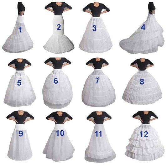White bridal crinoline petticoat 