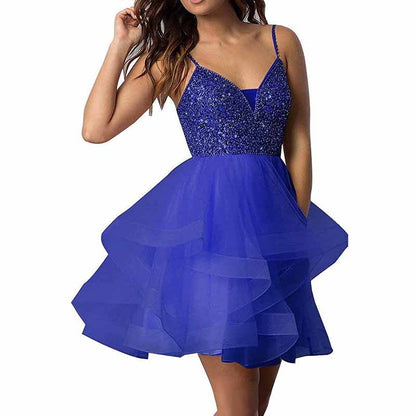 Women's Tulle Gala Prom Dress Short Homecoming Cocktail Gowns