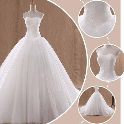 Simple Style Off The Shoulder Wedding Dresses Lace Plus Size Bridal Gowns