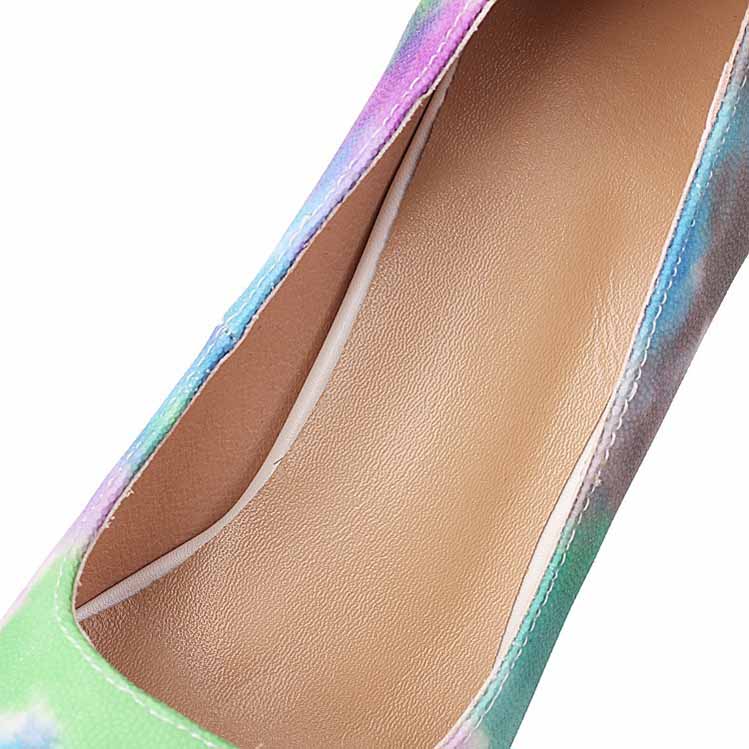 Women Peep-Toe High Heel Pump Sexy Stiletto Colorful Platform Party Dress Shoes