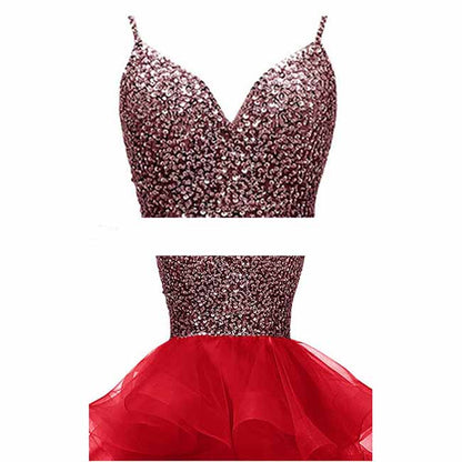 Women's Tulle Gala Prom Dress Short Homecoming Cocktail Gowns