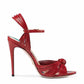 Ribbon Tie Heels High Heeled Sandal with Ankle Strap Summer Party Shoes