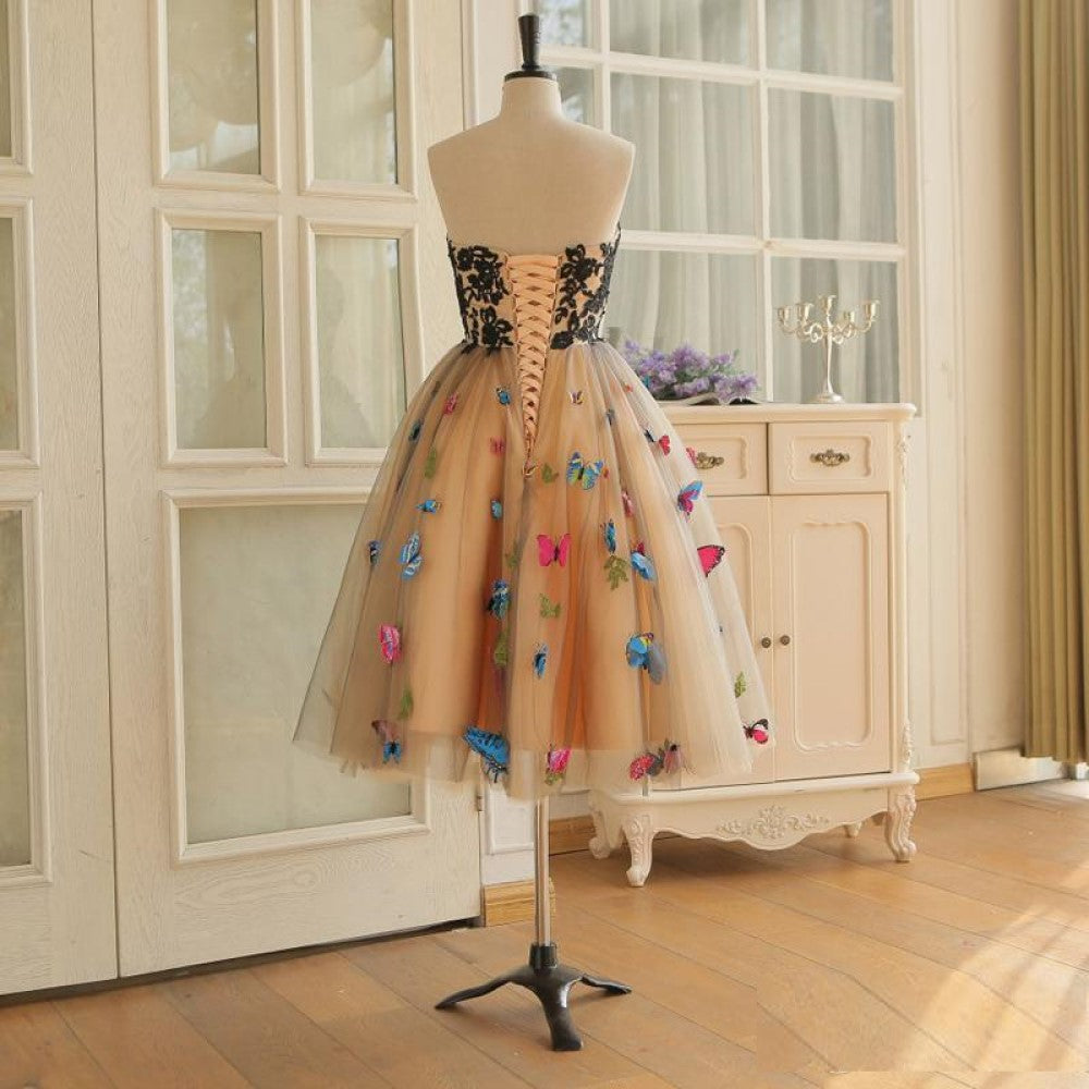 sd-hk A-Line Sweetheart Neckline Knee Length Homecoming Dresses