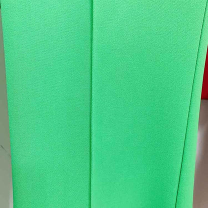 Women's Green Pantsuit Blazer+High Waisted Flare Pants Suit Formal Pantsuit