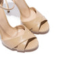 Tucomosi Apricot Ankle Strap heel Peep toe Stiletto Sandals