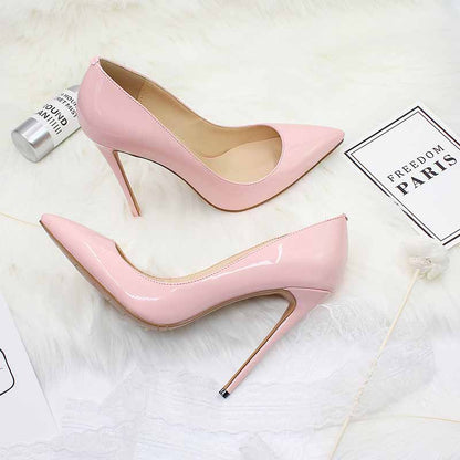 Women's Sexy Pointed Toe Slip on Pumps Handmade Stiletto High Heels