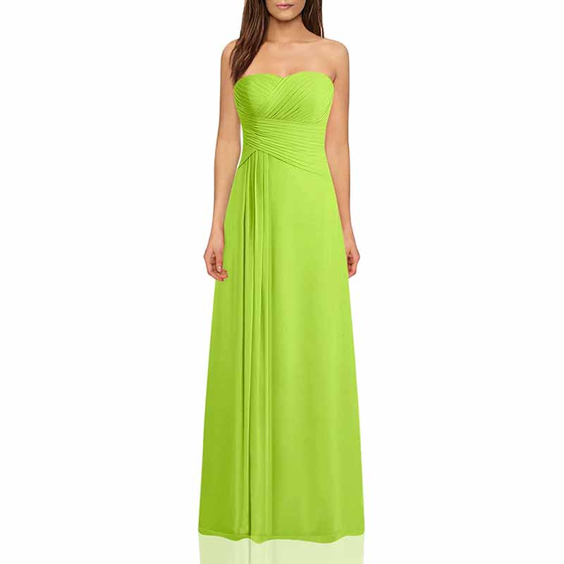 Chiffon Bridesmaid Dress Off The Shoulder Prom Dress Long Sweetheart Formal Evening Gowns