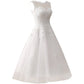 Wedding Dress Lace Bride Dresses Short Wedding Gown Tulle Vintage Bridal Gown Appliques