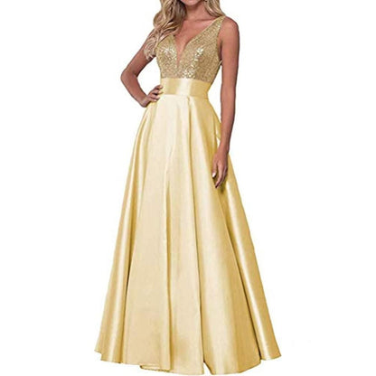 Champagne dress long