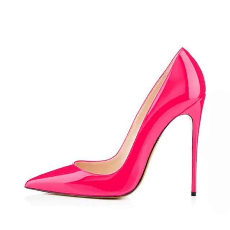 Women Pumps Colored Wedding Shoes Solid Color Point Toe Stiletto