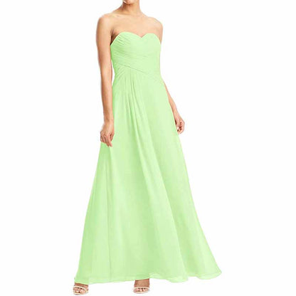 Chiffon Bridesmaid Dress Custom Prom Dress Long Evening Gowns