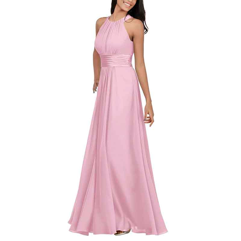 Women Chiffon Bridesmaid Dresses Long Formal Party Dress for Special Occasion