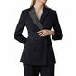 Womens Blazer Jacket Fitted Black Work Office Blazer