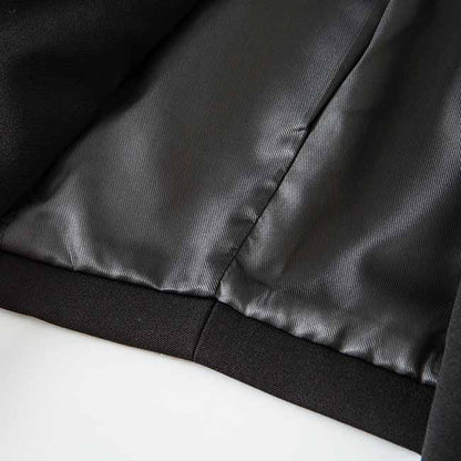 Women's Black Luxury Fitted Double Breasted Blazer with Lion Buttons - SLIM FIT