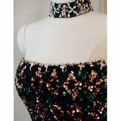 Ball Gown Sequin Sweetheart Sleeveless Glitter Quinceanera Dresses Palace Fantasy Prom