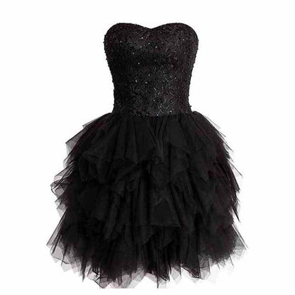Women Black Gala Short Prom Tulle Strapless Evening Cocktail Party Hom SD Dresscode & Fashiontrends Women Black Gala Short Prom Tulle Strapless Evening Cocktail Party Hom SD Dresscode & Fashiontrends