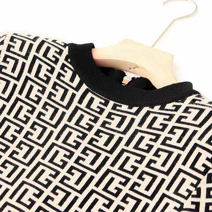 Women's Luxury Wool Blend Kintwear Bodycon Stretch Sweater Mini Dresses