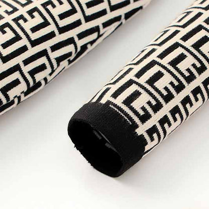 Women's Luxury Wool Blend Kintwear Bodycon Stretch Sweater Mini Dresses