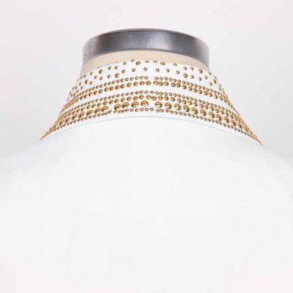 Women's Shawl Collar Belted Mid- Length Studded Black Blazer Lion Buttons