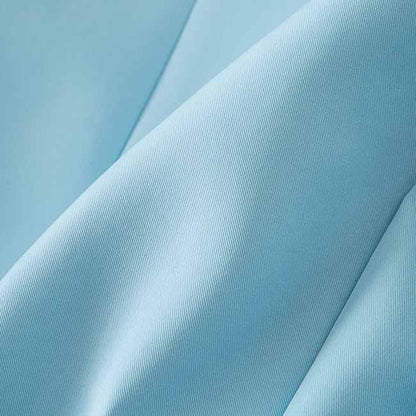 Women Light Blue Double Breasted Blazer Gold Buttons Jacket