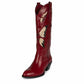 Cowboy Fashion Comfy Women Knee-high Boots With Butterfly Shoes
