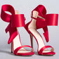 Ladies Bridal Shoes Satin Ribbon Bridal Shoes Bow Pumps wedding Sandals