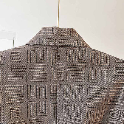 Women's Brown Tailored Double-breasted Blazer