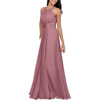 Women Chiffon Bridesmaid Dresses Long Formal Party Dress for Special Occasion
