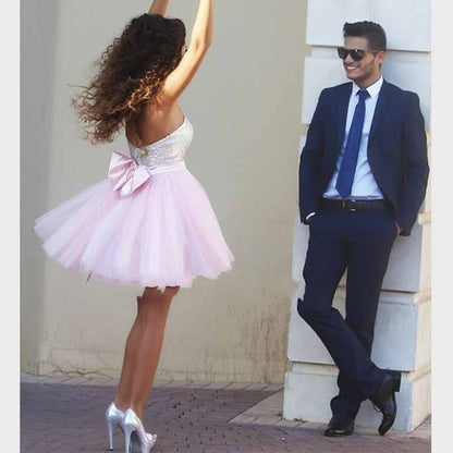 Sleeveless Sequin Sweetheart Wedding Dresses Short Mini Beach Bridal Gowns