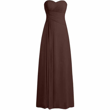 Chiffon Bridesmaid Dress Custom Prom Dress Long Evening Gowns