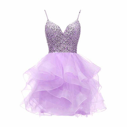 Women's Tulle Gala Prom Dress Short Homecoming Cocktail Gowns