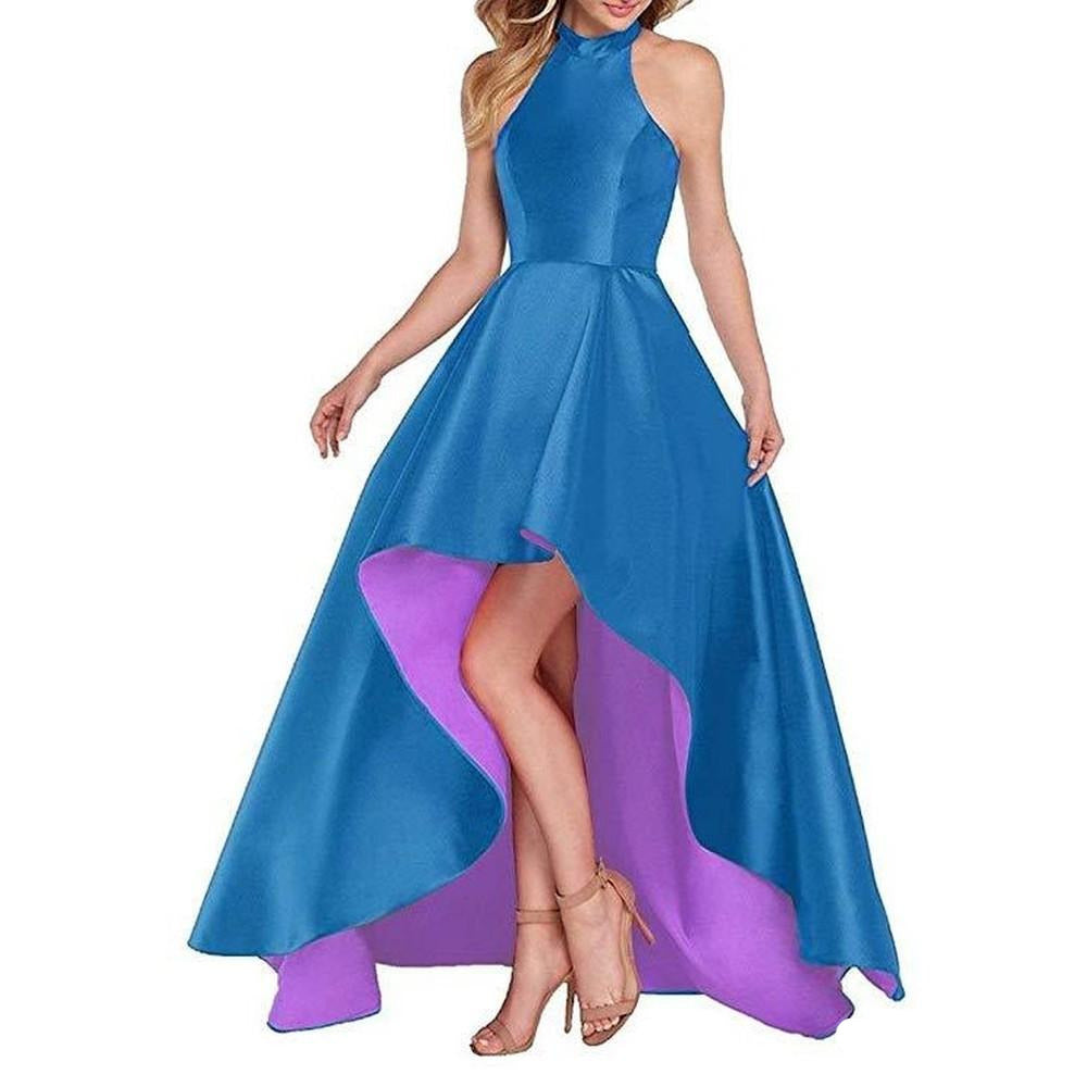 Halter Prom Dresses Long Beaded Evening Party Gown Formal Dresses – SD ...