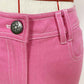 Women's Pink Skinny Jeans Slim Fit Jeans & Denim Pants