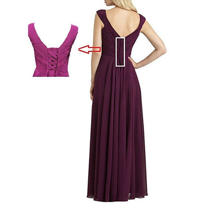 Womens Chiffon Bridesmaid Dress Ball Gown Wedding Evening Dresses
