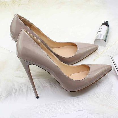 Women's Sexy Pointed Toe Slip on Pumps Handmade Stiletto High Heels