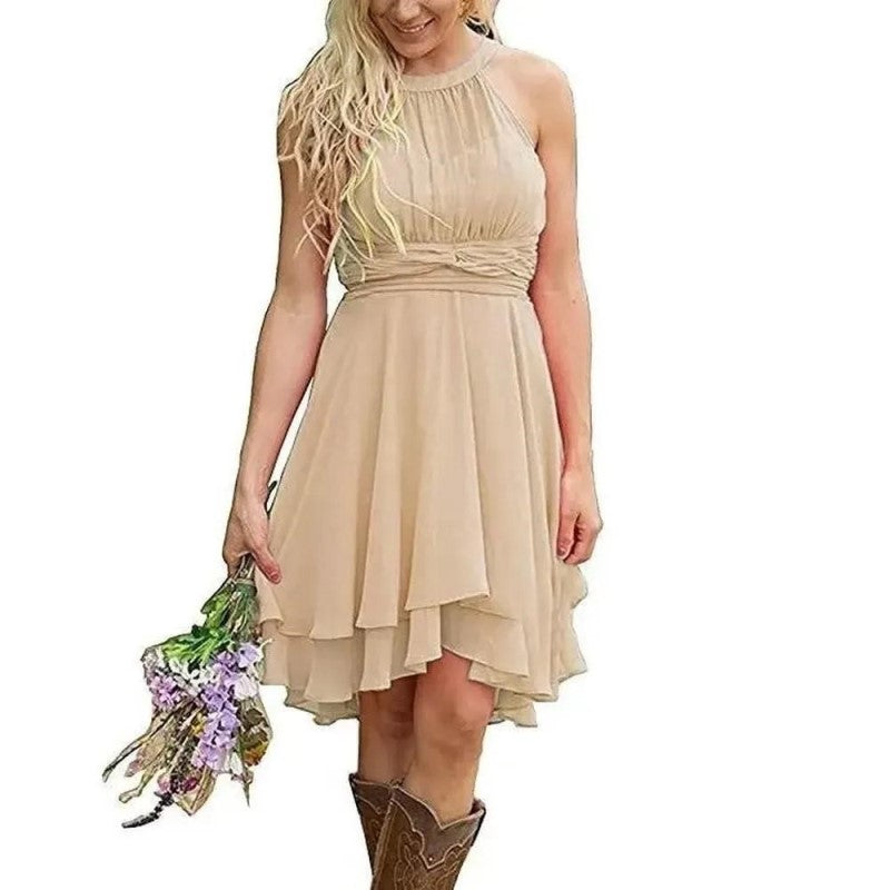 Knee Length Country Bridesmaid Dress - Western Wedding Guess Dresses SD Dresscode & Fashiontrends Knee Length Country Bridesmaid Dress - Western Wedding Guess Dresses SD Dresscode & Fashiontrends