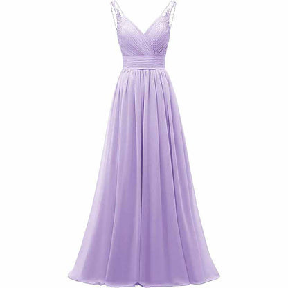 Long Bridesmaid Dresses Custom Chiffon Wedding Guest  Evening Prom Gowns