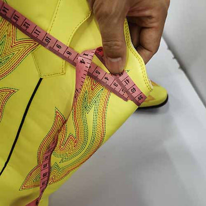 Women Cowboy Western Boots Yellow | Pink | Orange