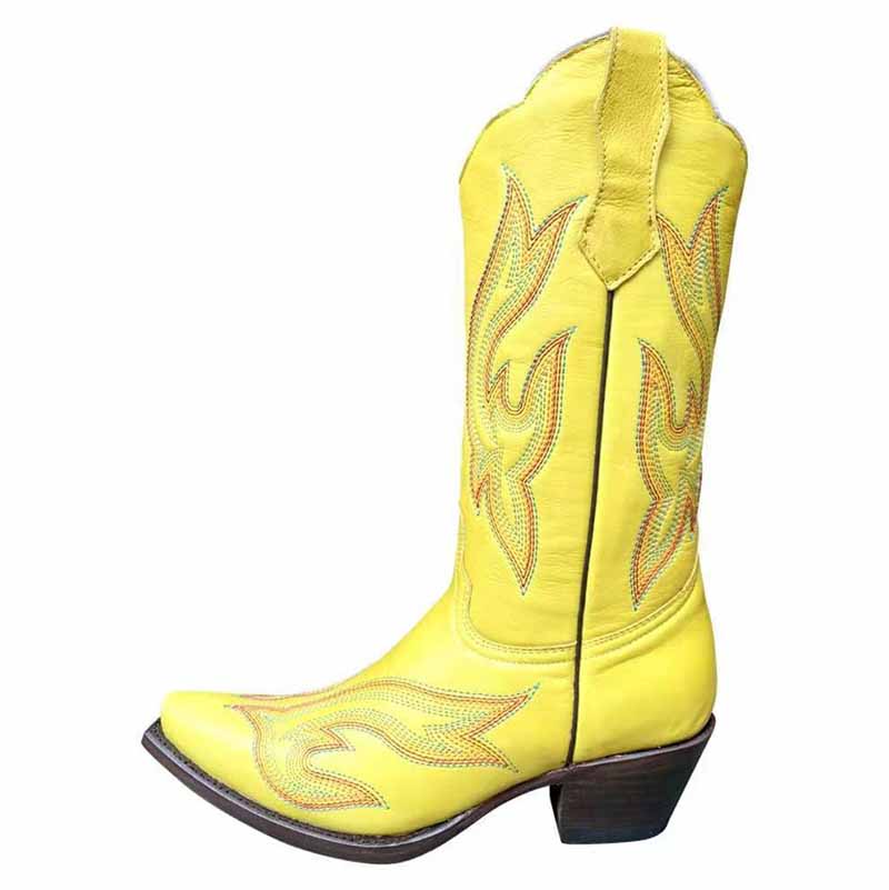 yellow ariat boots