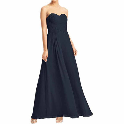 Chiffon Bridesmaid Dress Custom Prom Dress Long Evening Gowns