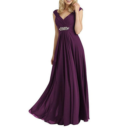 Womens Chiffon Bridesmaid Dress Ball Gown Wedding Evening Dresses