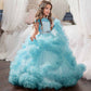 Flower Girl Dresses Tiers Tulle Ball Gown Little Girl Wedding Dresses Little Girls Gowns
