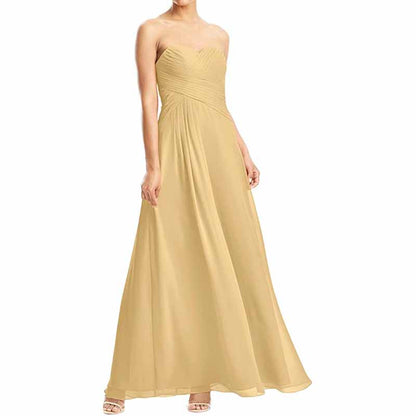 Chiffon Bridesmaid Dress Custom Prom Dress Long Evening Gowns