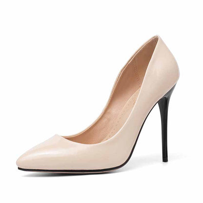 Women's Pointy Toe Dress Pump Patent Leather PU Heels
