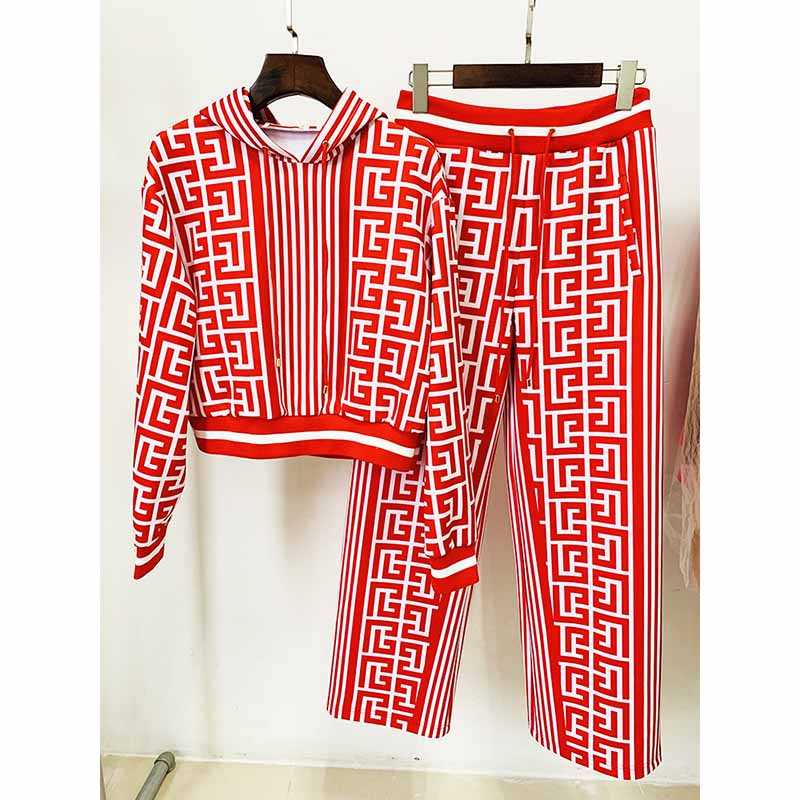 Women's Pantsuit Hooded Sweater + Wide Leg Two Piece Suit Casual Pantsuit Set