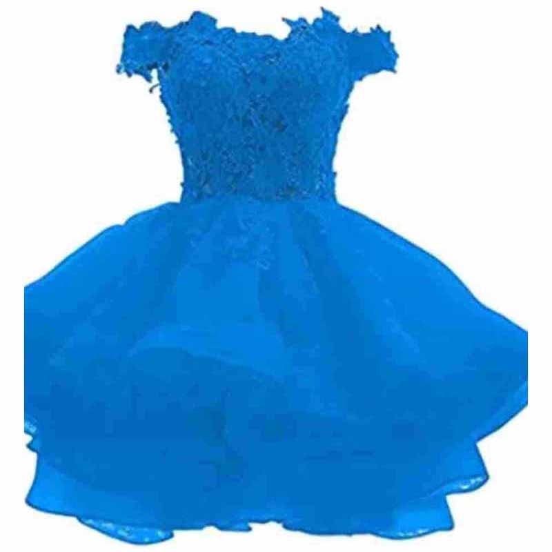 Women's Tulle Mini Cocktail Party Dress Short Prom Gown