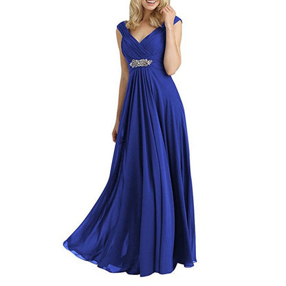 Womens Chiffon Bridesmaid Dress Ball Gown Wedding Evening Dresses